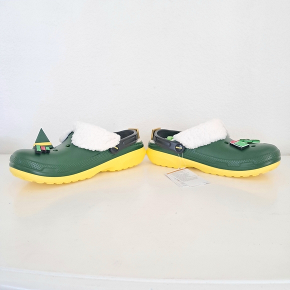 CROCS Green and Yellow Slip-On Loafers with Ventilation - Picture 5 of 11